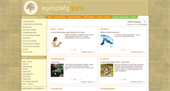 Desktop Screenshot of egeszsegguru.hu